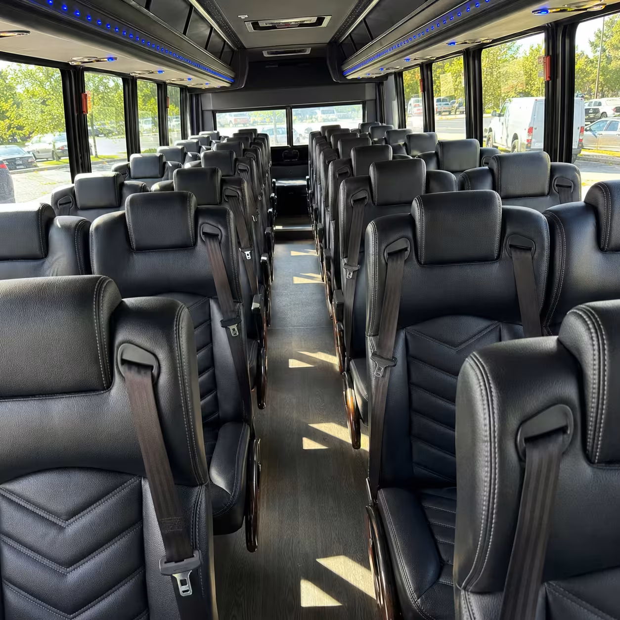 30 passenger minibus inside