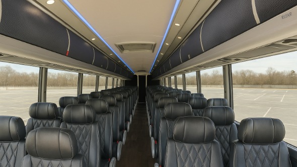 jonesboro 50 passenger charter bus inside
