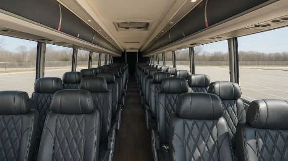 jonesboro 55 passenger charter bus inside