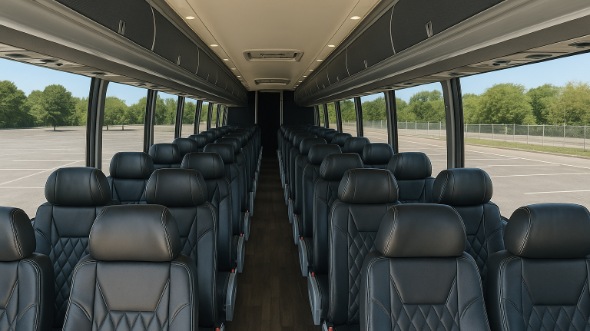 jonesboro 56 passenger charter bus inside
