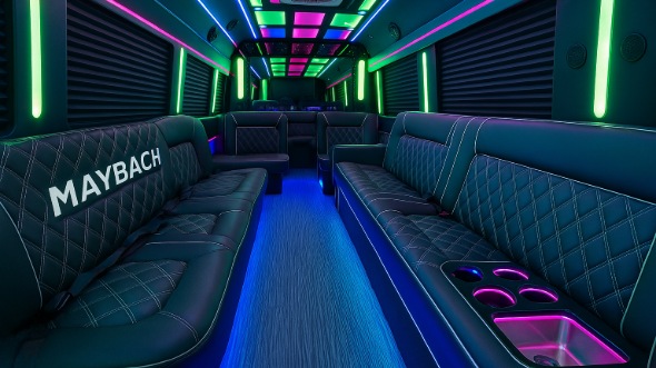 party bus rental interior jonesboro